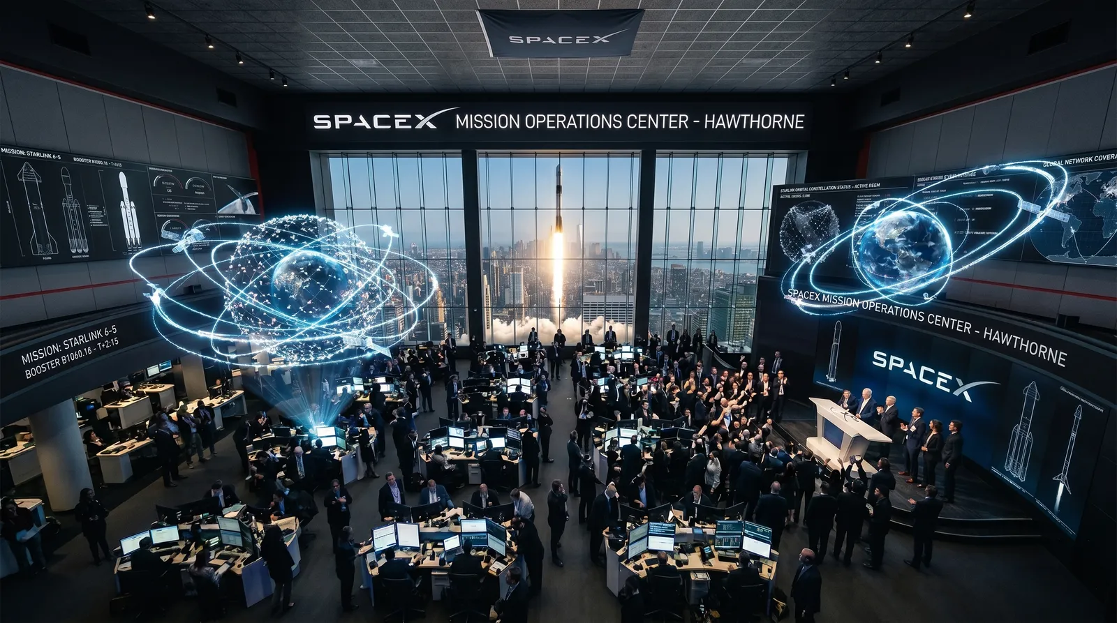 SpaceX mission control team at consoles during the historic SPCX Nasdaq IPO debut on June 12, 2026